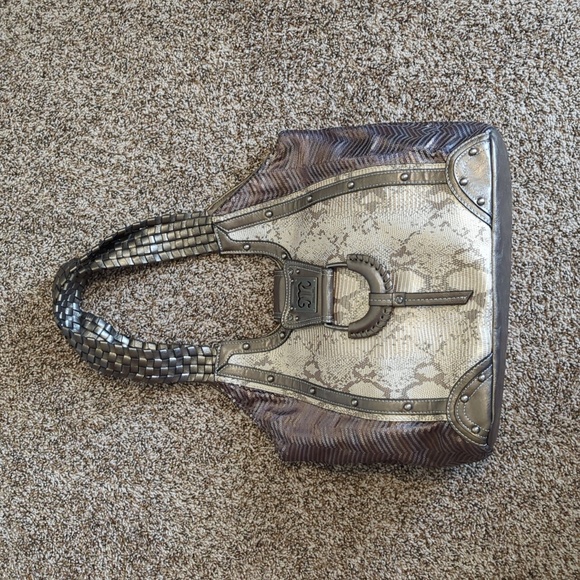 Miss Me Handbags - Miss Me Snake Print / Sequin Bag